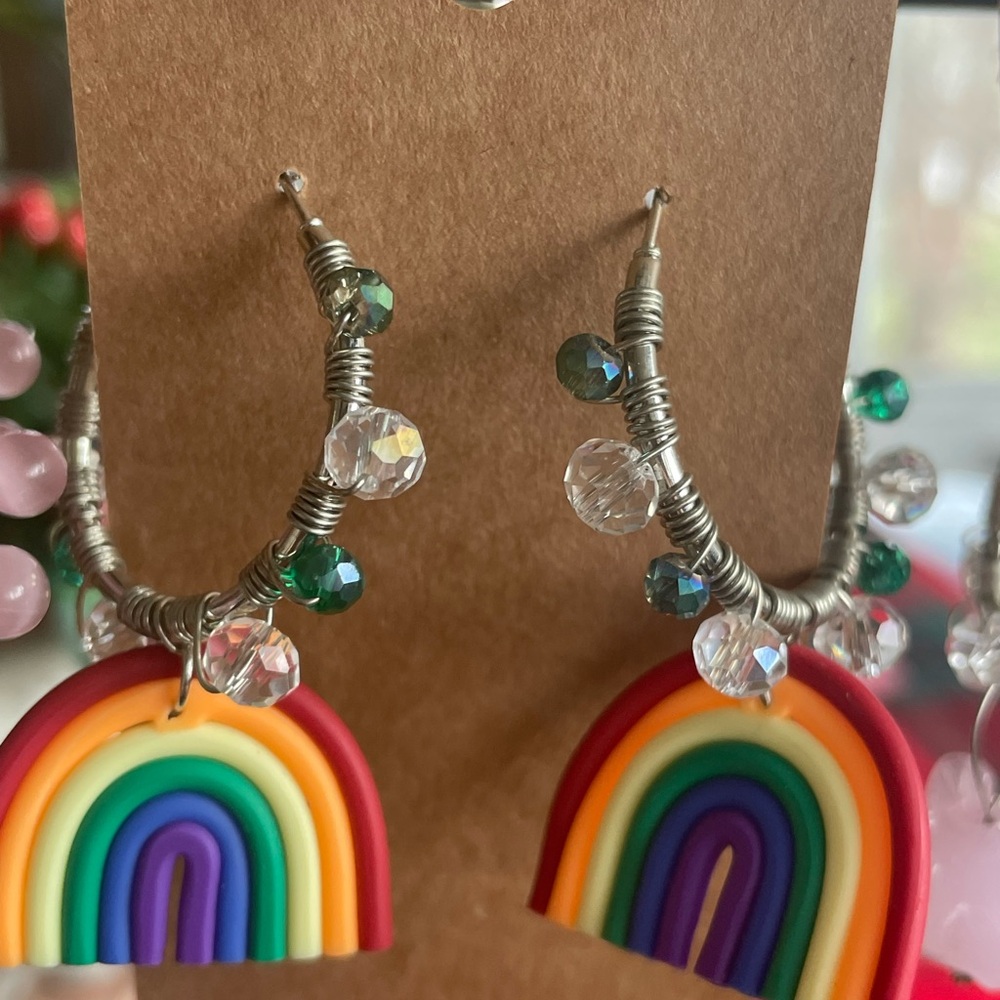 Rainbow earrings